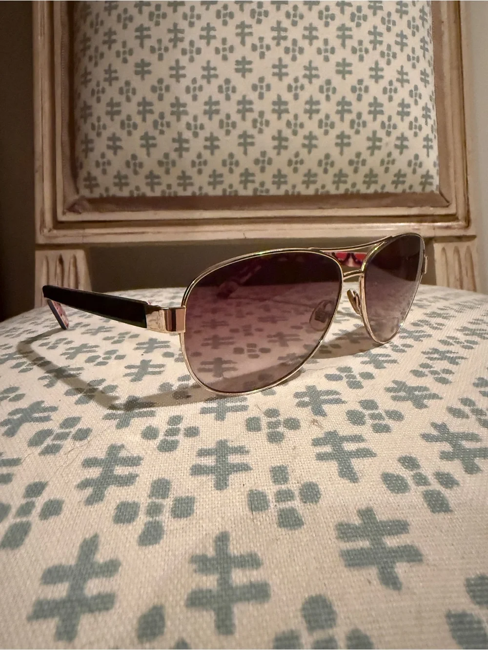 Kate Spade ♠️ Gold Frame Sunglasses with Tortoise Arms - Women's Accessories